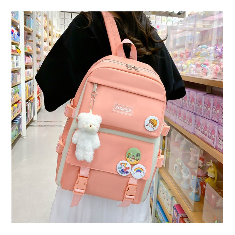 Foto 6 pulgar | Mochila Fashion Campus High School 4 Unidades - Venta Internacional