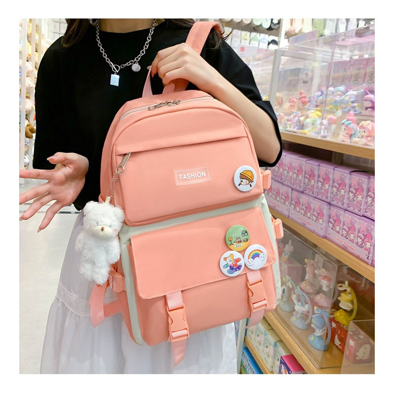 Foto 7 pulgar | Mochila Fashion Campus High School 4 Unidades - Venta Internacional