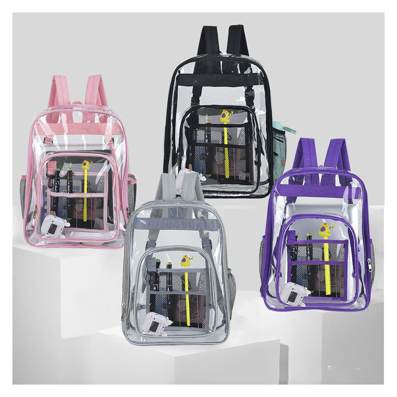 Foto 3 pulgar | Mochila Impermeable de Pvc Transparente para Portátil de 15,6 Pulgadas - Venta Internacional