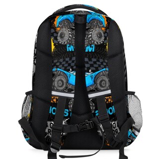 Foto 3 | Mochila Bardic Grunge Monster Truck Car Impermeable- Venta Internacional