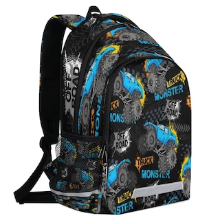 Foto 5 | Mochila Bardic Grunge Monster Truck Car Impermeable- Venta Internacional