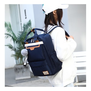 Foto 3 | Mochila Trend Versión Coreana Azul Impermeable - Venta Internacional