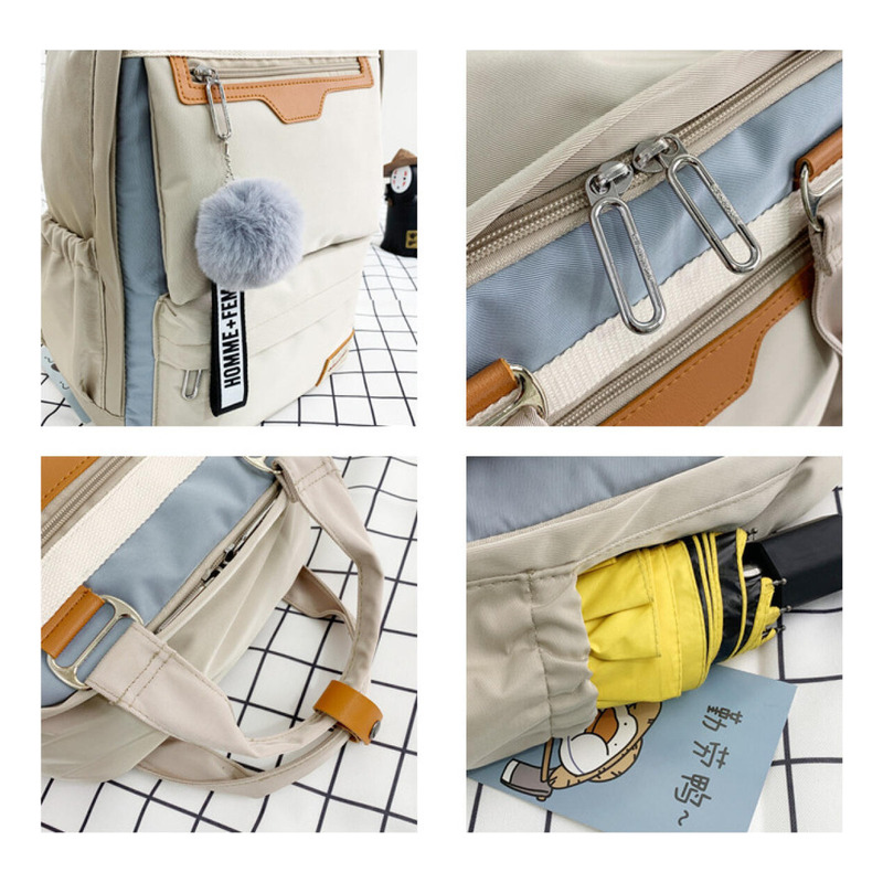 Foto 8 pulgar | Mochila Trend Versión Coreana Azul Impermeable - Venta Internacional