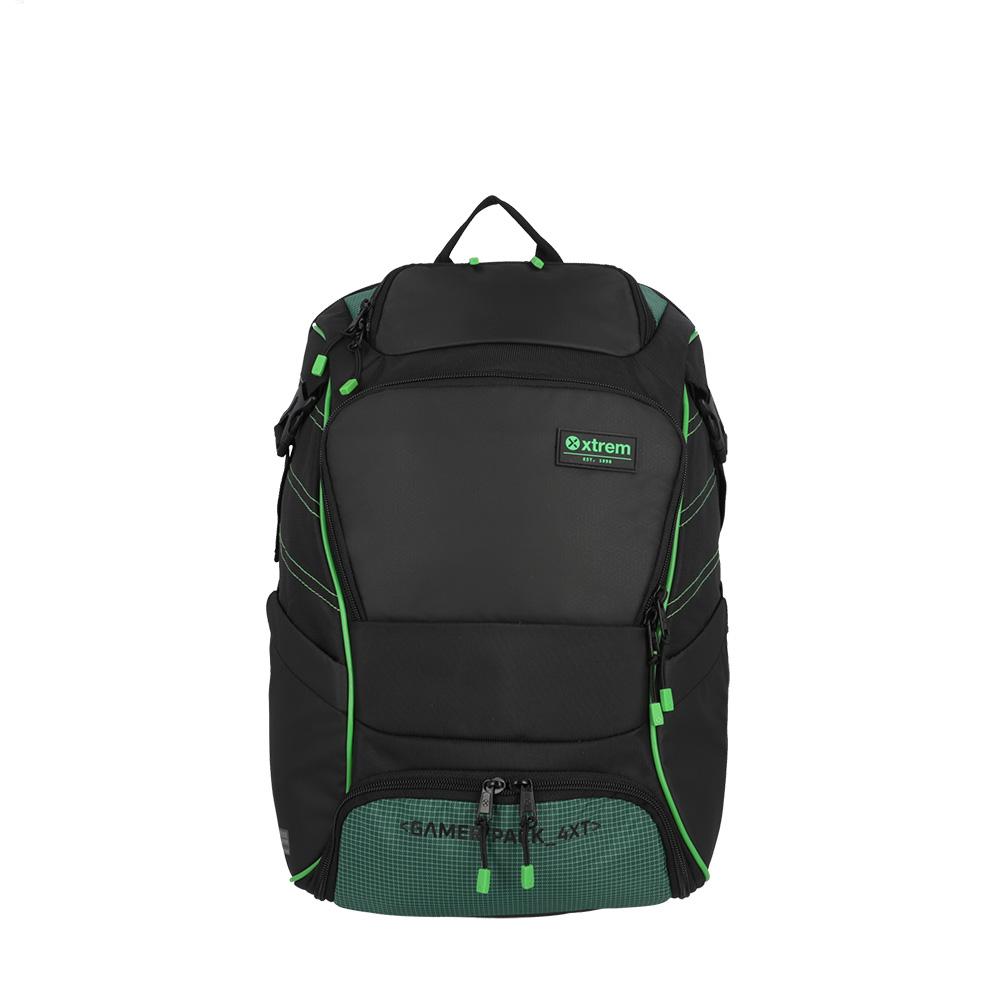 Foto 2 pulgar | Mochila Xtrem Gamerpack 4xt Black/Green Verde