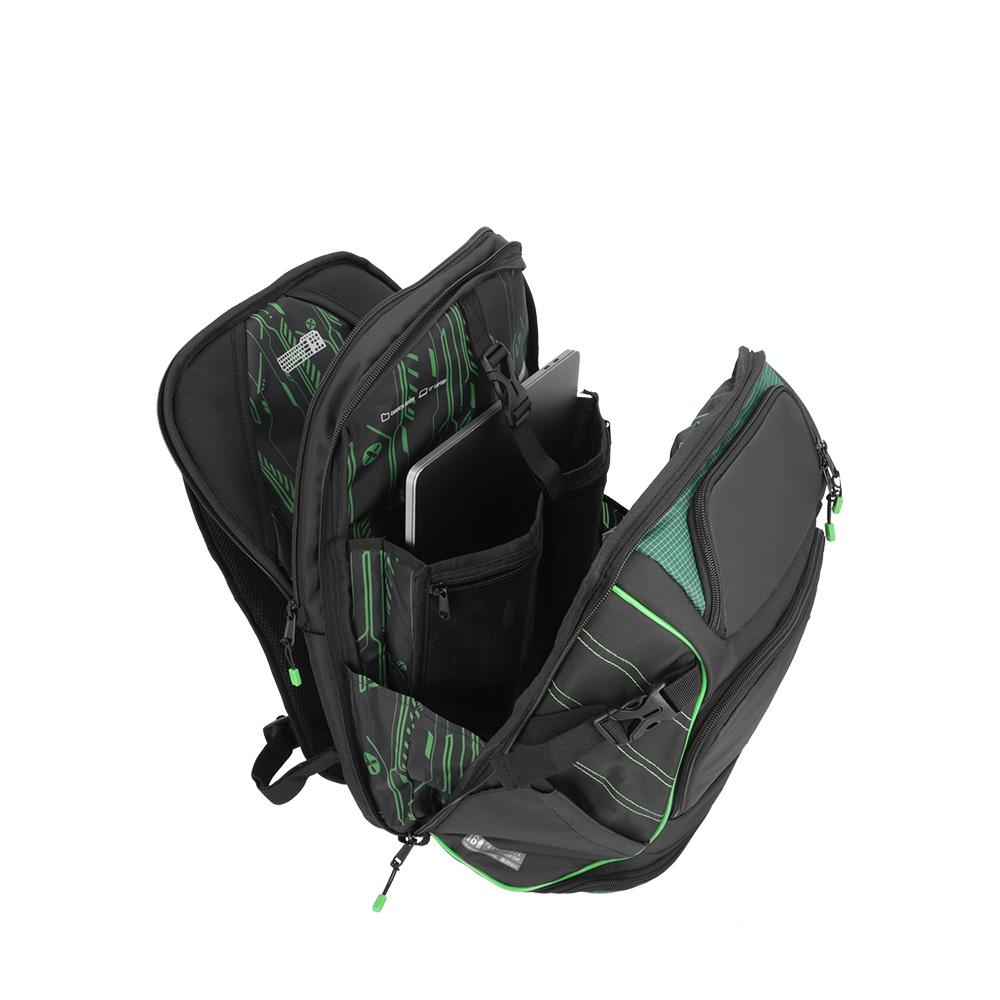 Foto 5 pulgar | Mochila Xtrem Gamerpack 4xt Black/Green Verde