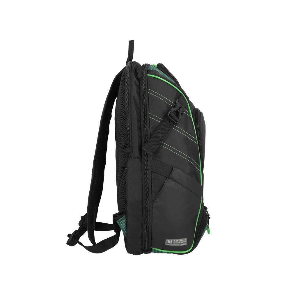 Foto 6 pulgar | Mochila Xtrem Gamerpack 4xt Black/Green Verde