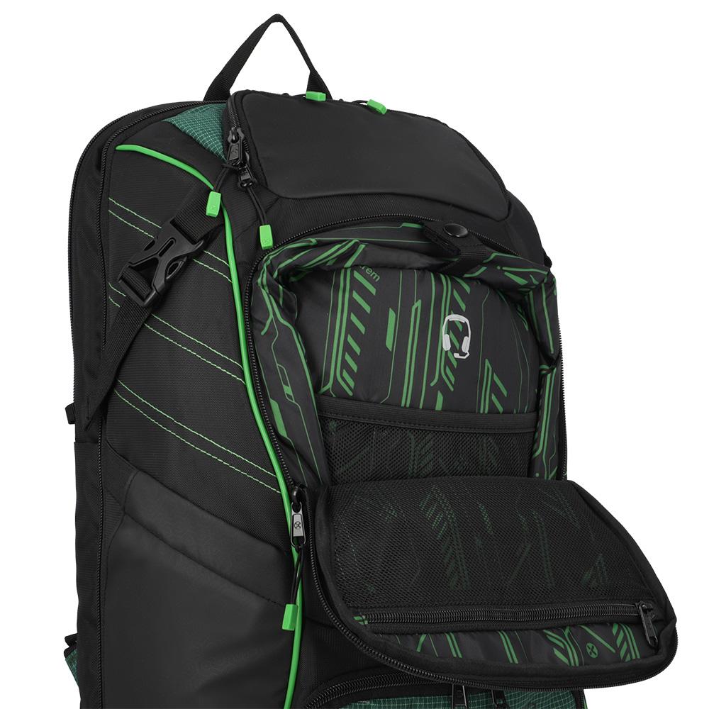 Foto 7 pulgar | Mochila Xtrem Gamerpack 4xt Black/Green Verde