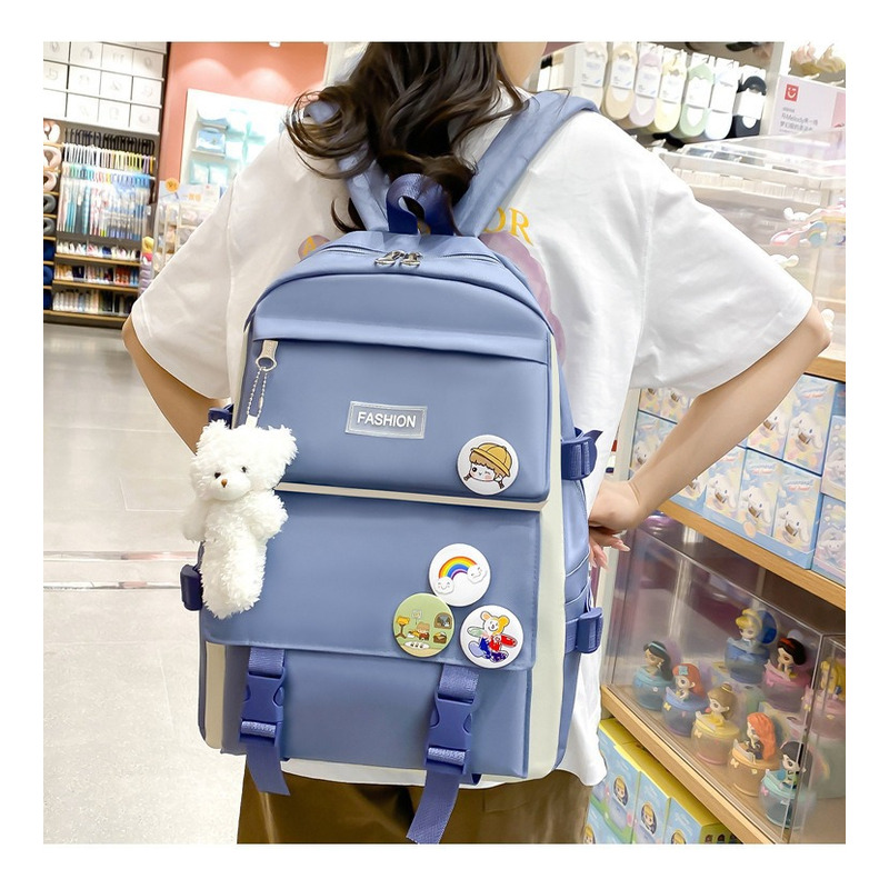 Foto 4 pulgar | Mochila Fashion Campus High School de Alta Capacidad 4 Unidades - Venta Internacional