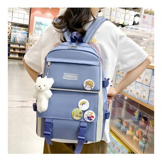 Foto 3 | Mochila Fashion Campus High School de Alta Capacidad 4 Unidades - Venta Internacional