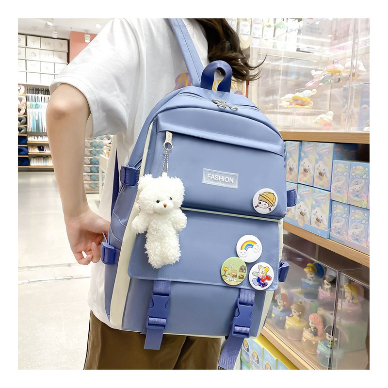 Foto 5 | Mochila Fashion Campus High School de Alta Capacidad 4 Unidades - Venta Internacional