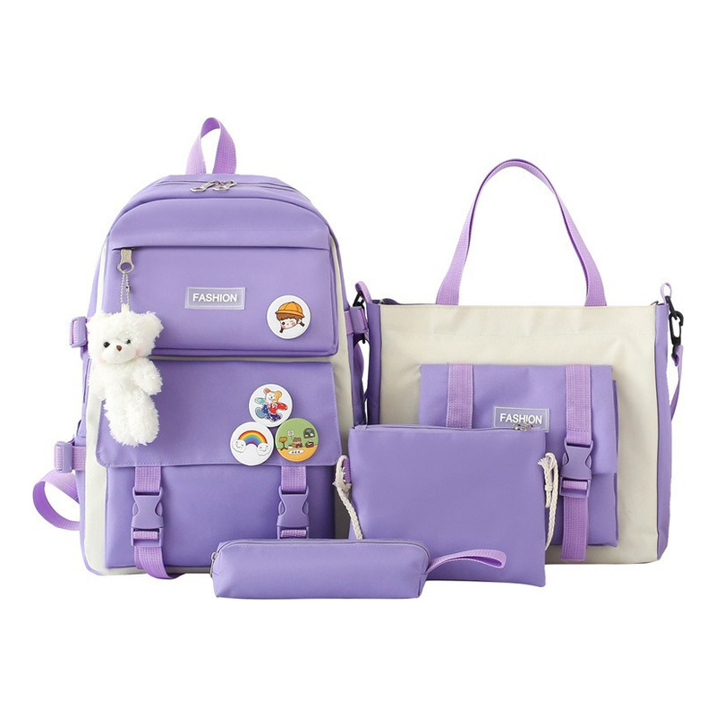 Foto 1 | Mochila Fashion Campus High School de Alta Capacidad 4 Unidades - Venta Internacional
