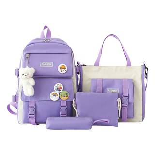 Foto 1 | Mochila Fashion Campus High School de Alta Capacidad 4 Unidades - Venta Internacional