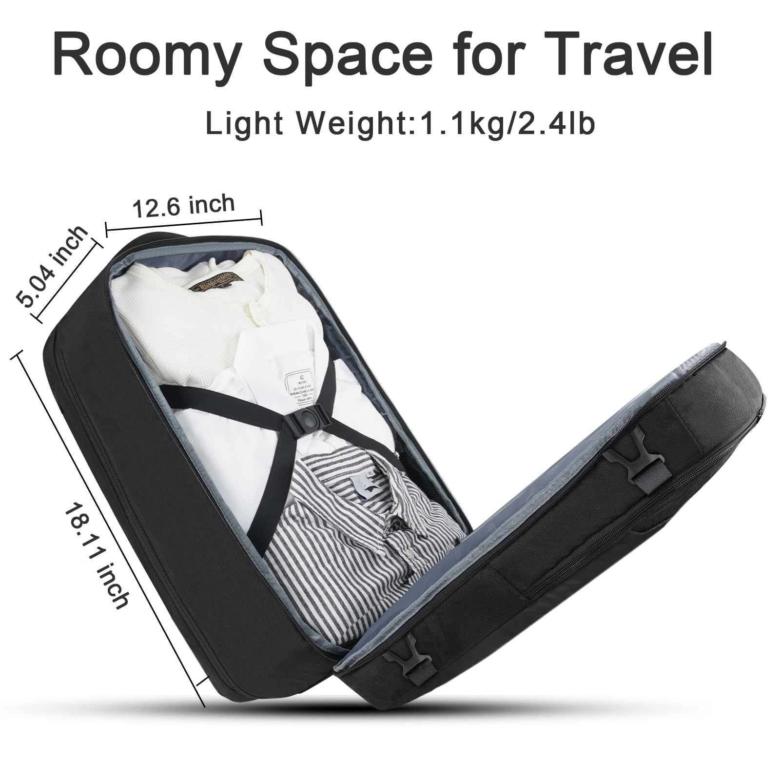 Foto 4 pulgar | Mochila Matein Carry On De 40 Litros con Puerto De Carga Usb Para Hombre - Venta Internacional