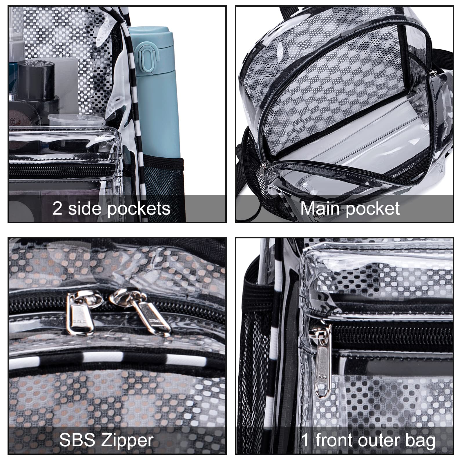 Foto 5 | Mochila Btoop Transparente Para Miniestadios 30 X 30 X 15 Cm - Venta Internacional