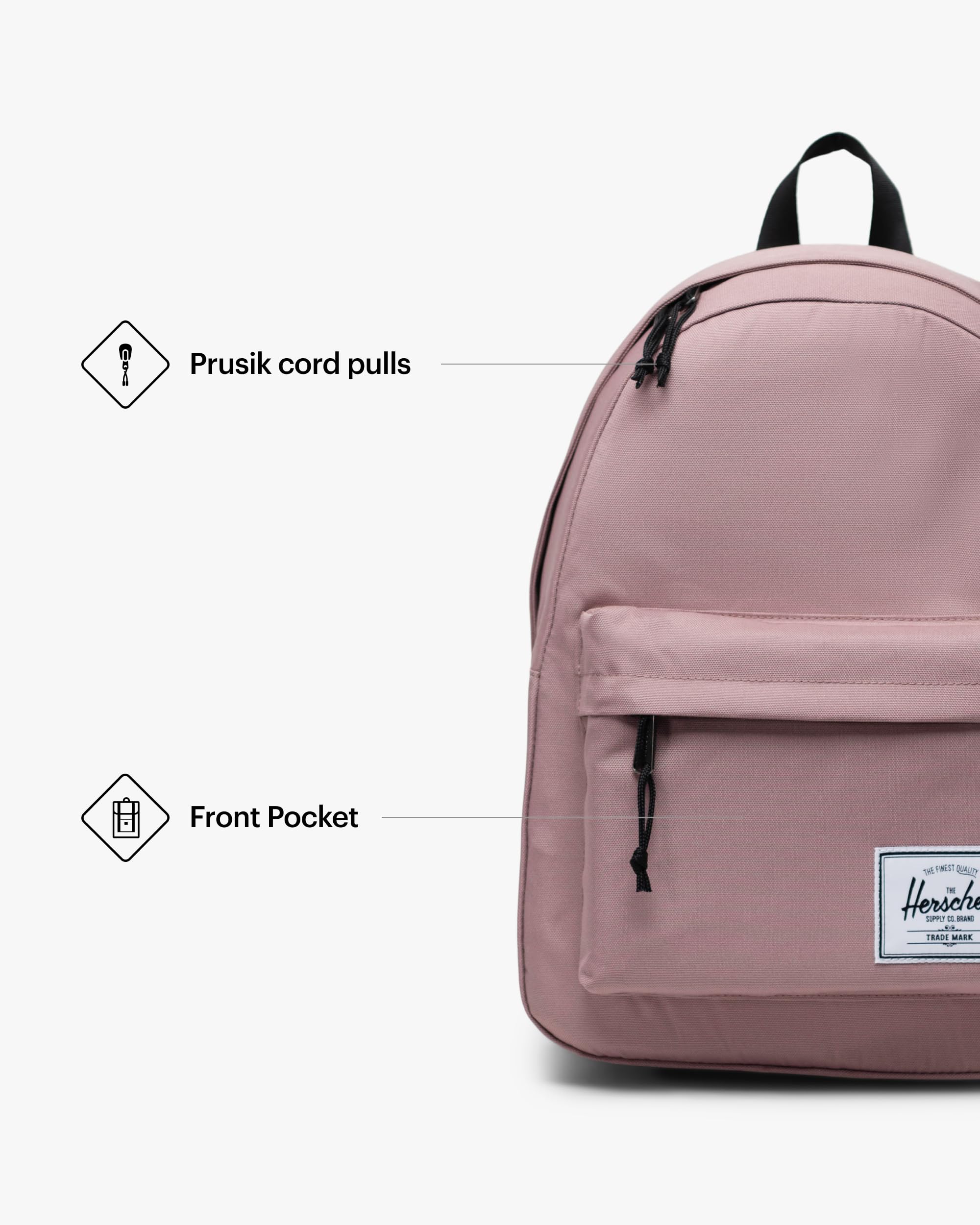 Foto 5 pulgar | Mochila Herschel Supply Co. Rosa Fresno Clásica - Venta Internacional