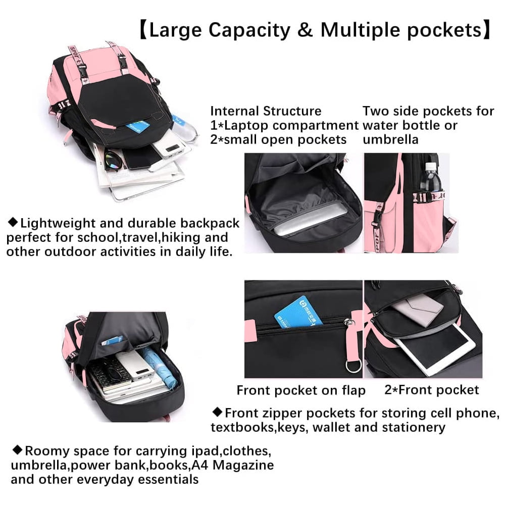 Foto 4 pulgar | Mochila Escolar Sanmadrola Resistente 21 Litros para Niñas - Venta Internacional