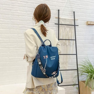Foto 2 | Mochila New Chic Urbanity Oxford Antirrobo Impermeable Azul - Venta Internacional