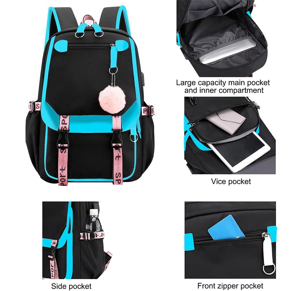 Foto 7 pulgar | Mochila Escolar Sanmadrola Resistente con Puerto de Carga USB - 21 Litros