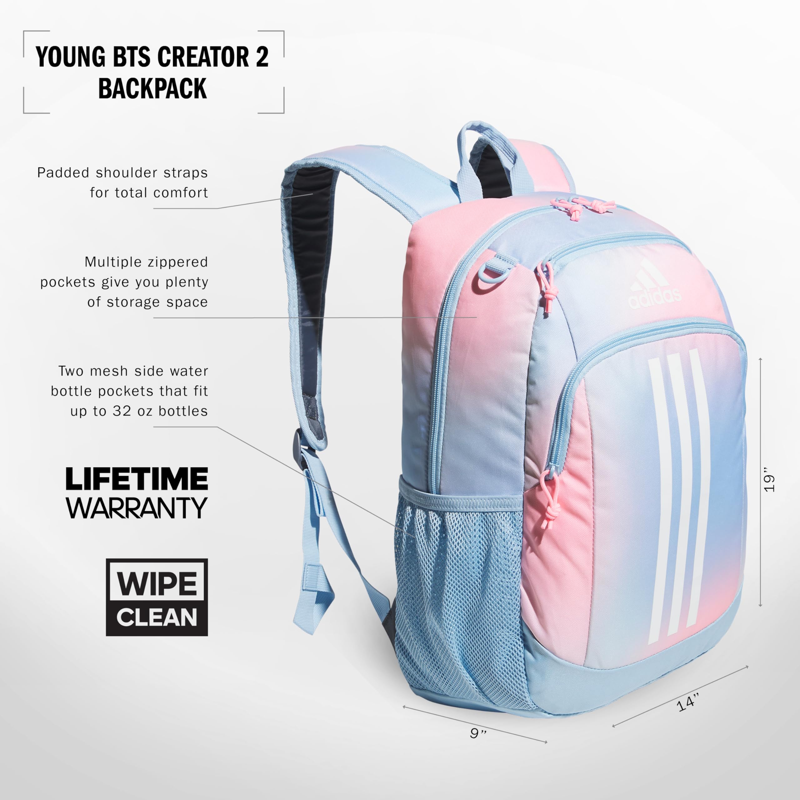 Foto 3 pulgar | Mochila Adidas Creator 2 con Garantía de por Vida - Venta Internacional