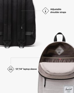 Foto 3 | Mochila Herschel Supply Co. Herschel Classic Gris Claro - Venta Internacional