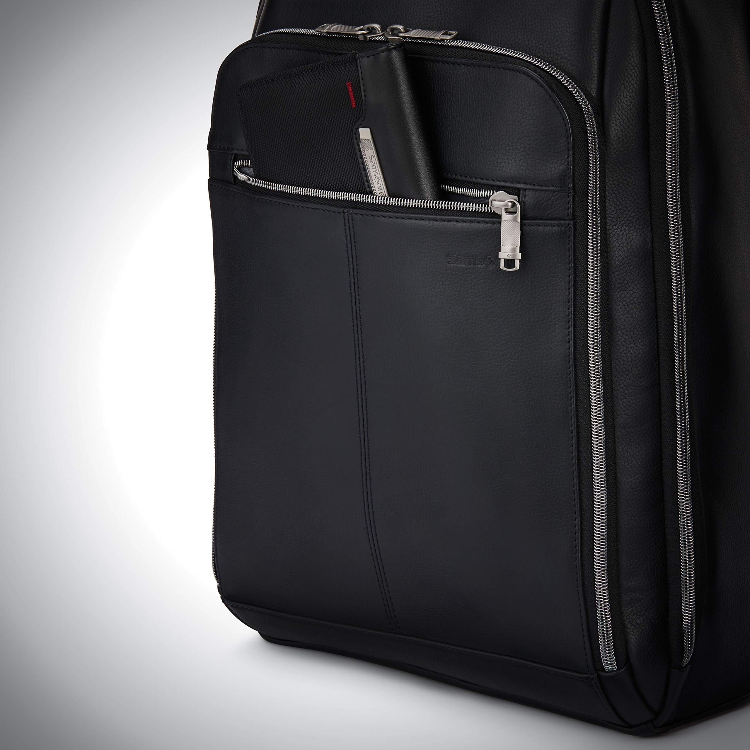 Foto 4 | Mochila Samsonite Classic De Piel Negra Para Portátil De 15.6 Pulgadas - Venta Internacional