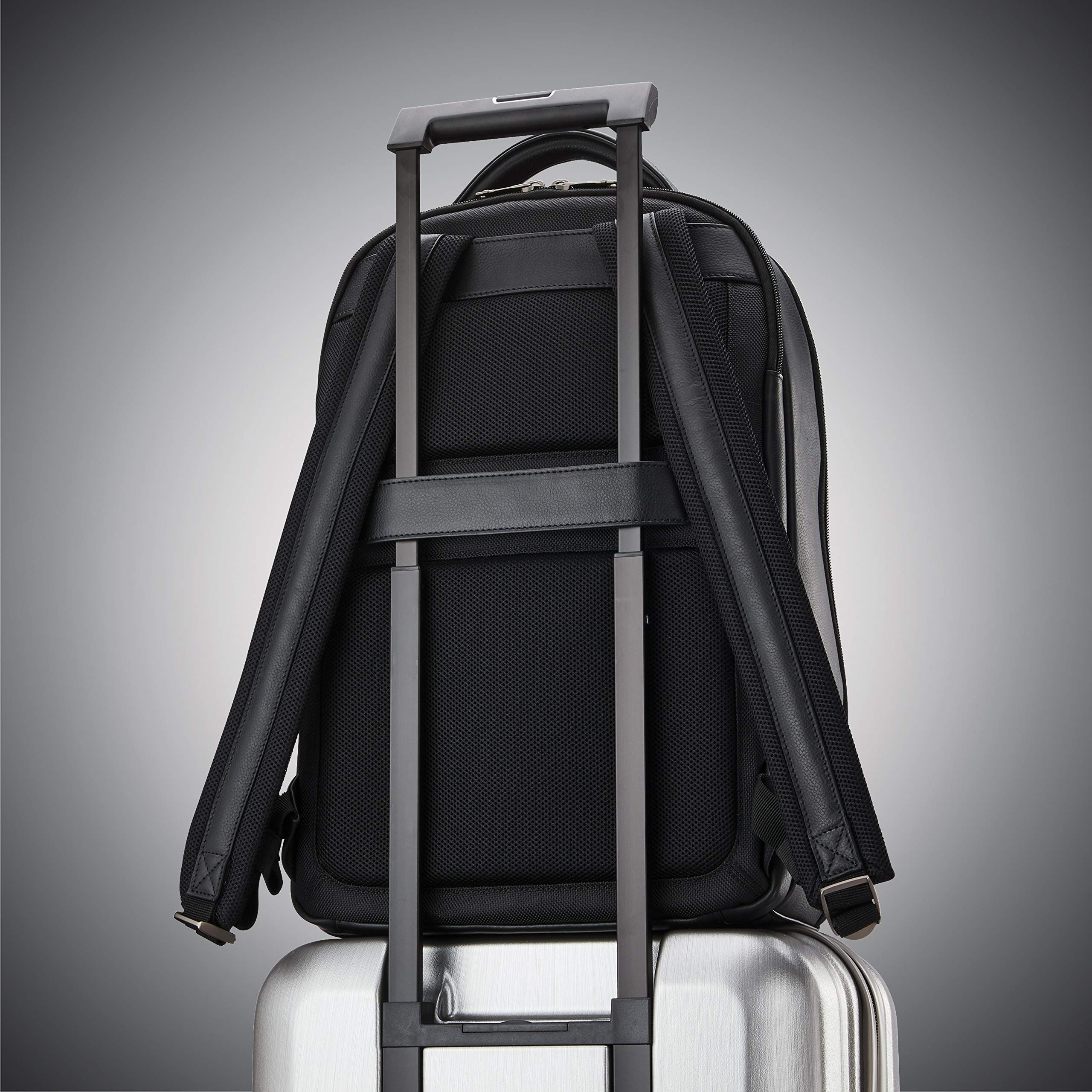 Foto 7 | Mochila Samsonite Classic De Piel Negra Para Portátil De 15.6 Pulgadas - Venta Internacional