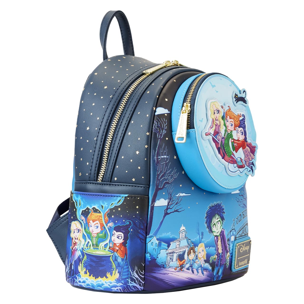 Foto 5 pulgar | Mochila Loungefly Disney Hocus Pocus con Póster de Piel Vegana - Venta Internacional