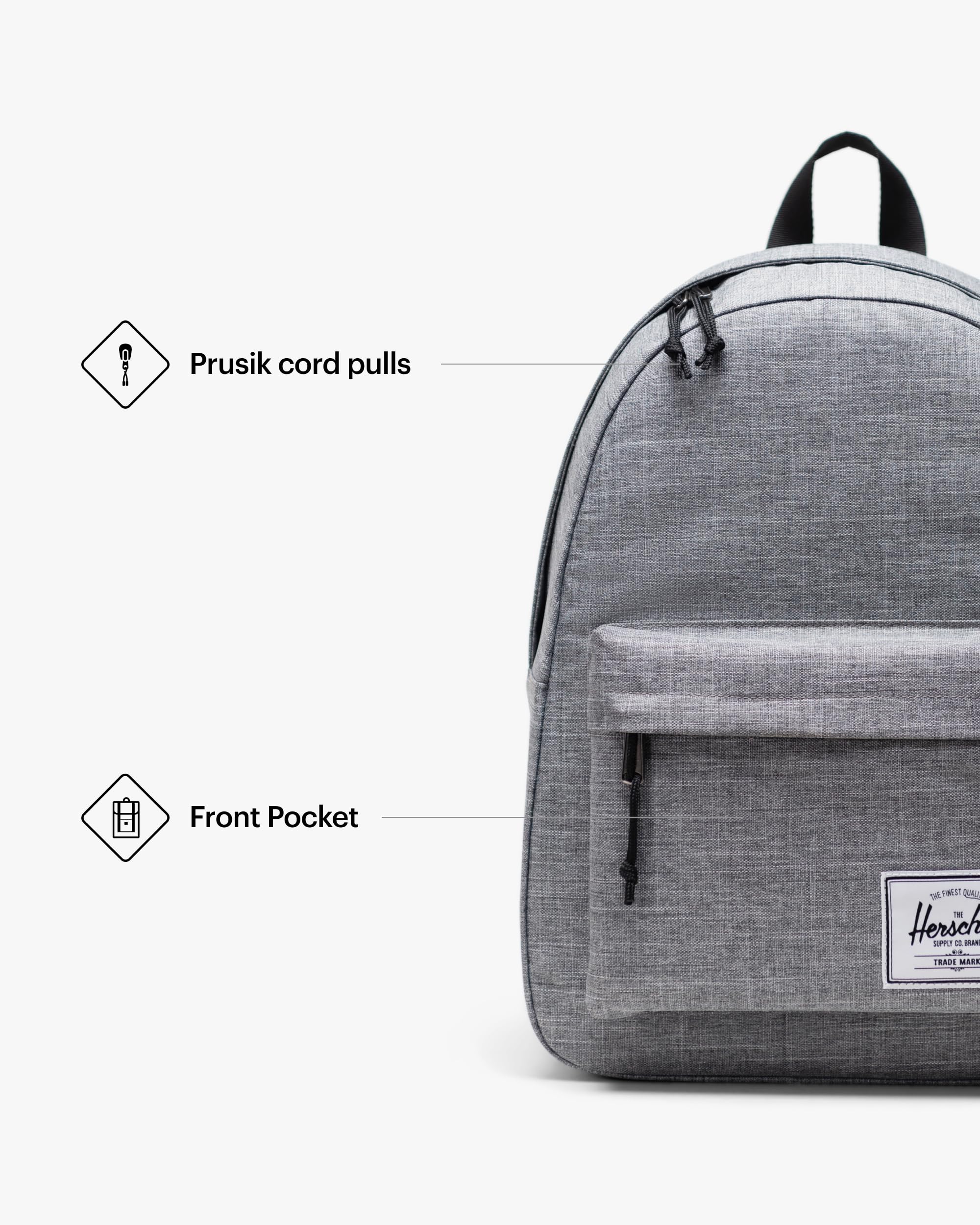 Foto 5 pulgar | Mochila Herschel Supply Co. Herschel Classic Raven Crosshatch - Venta Internacional