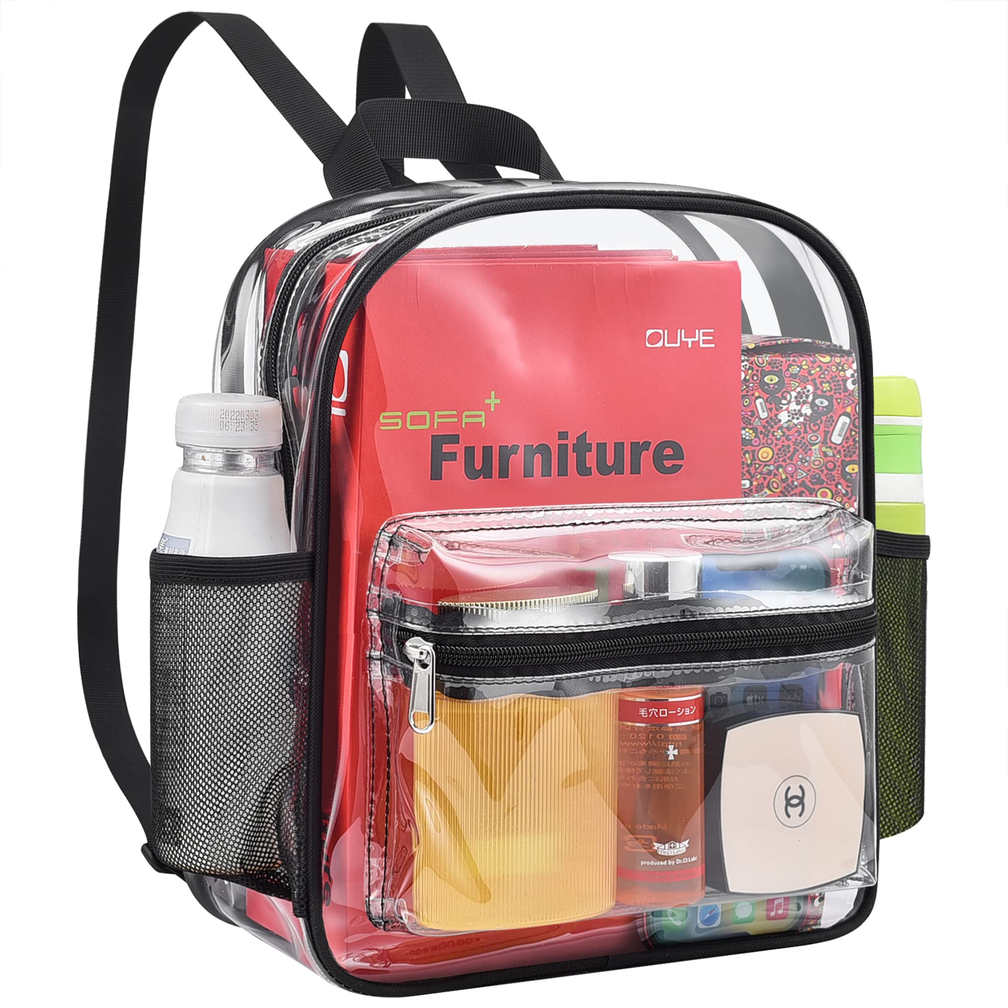 Mochila Transparente May Tree de Pvc Negro - Venta Internacional