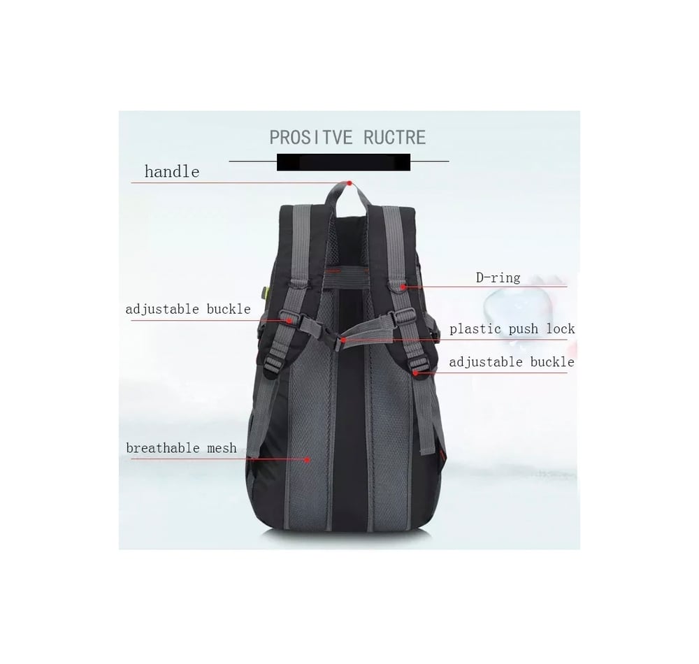 Foto 6 | Mochila de Viaje Trekking Excursion 39l Impermeable - Venta Internacional
