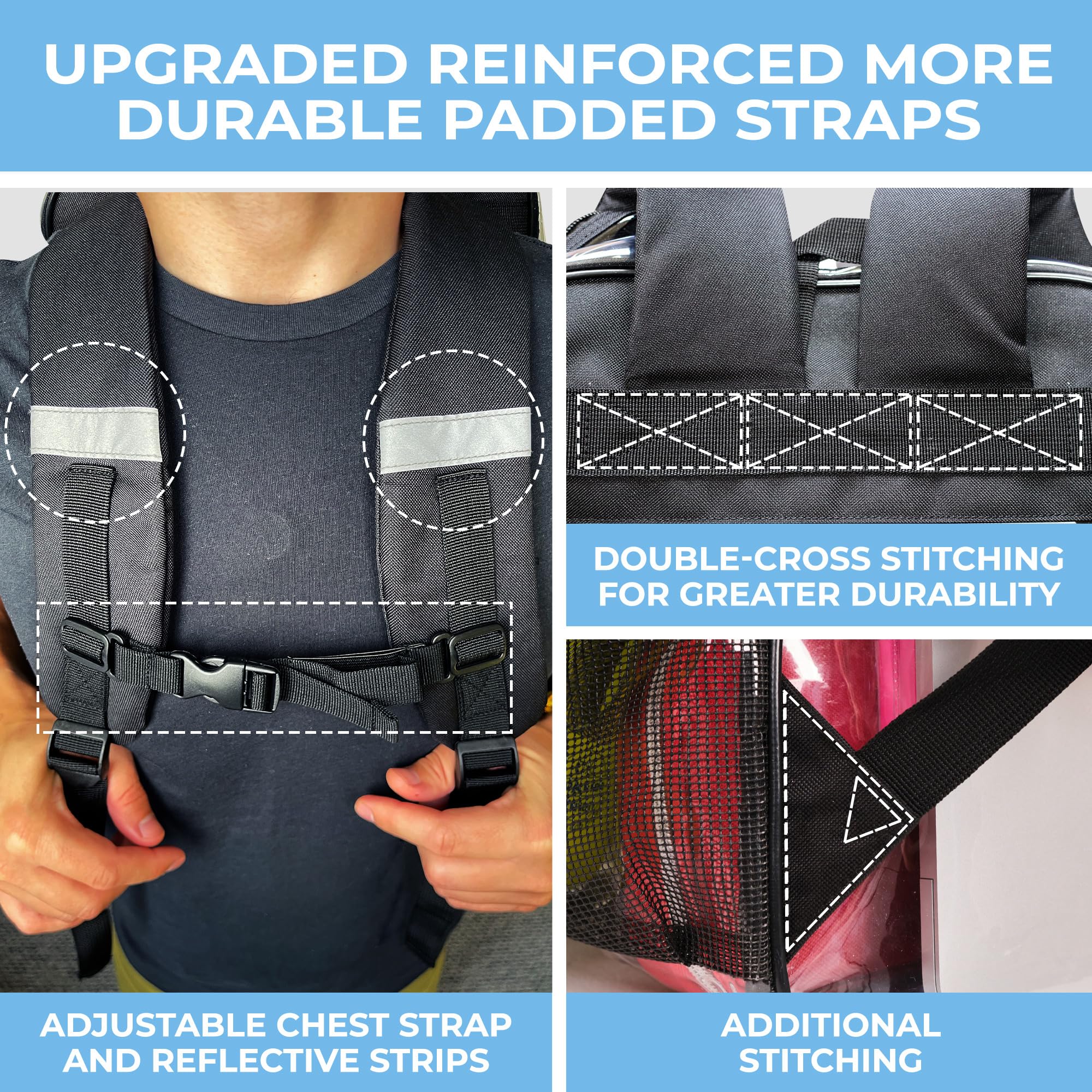 Foto 8 pulgar | Mochila Shylero Clear X-large 32l con Cierre TSA Negra - Venta Internacional