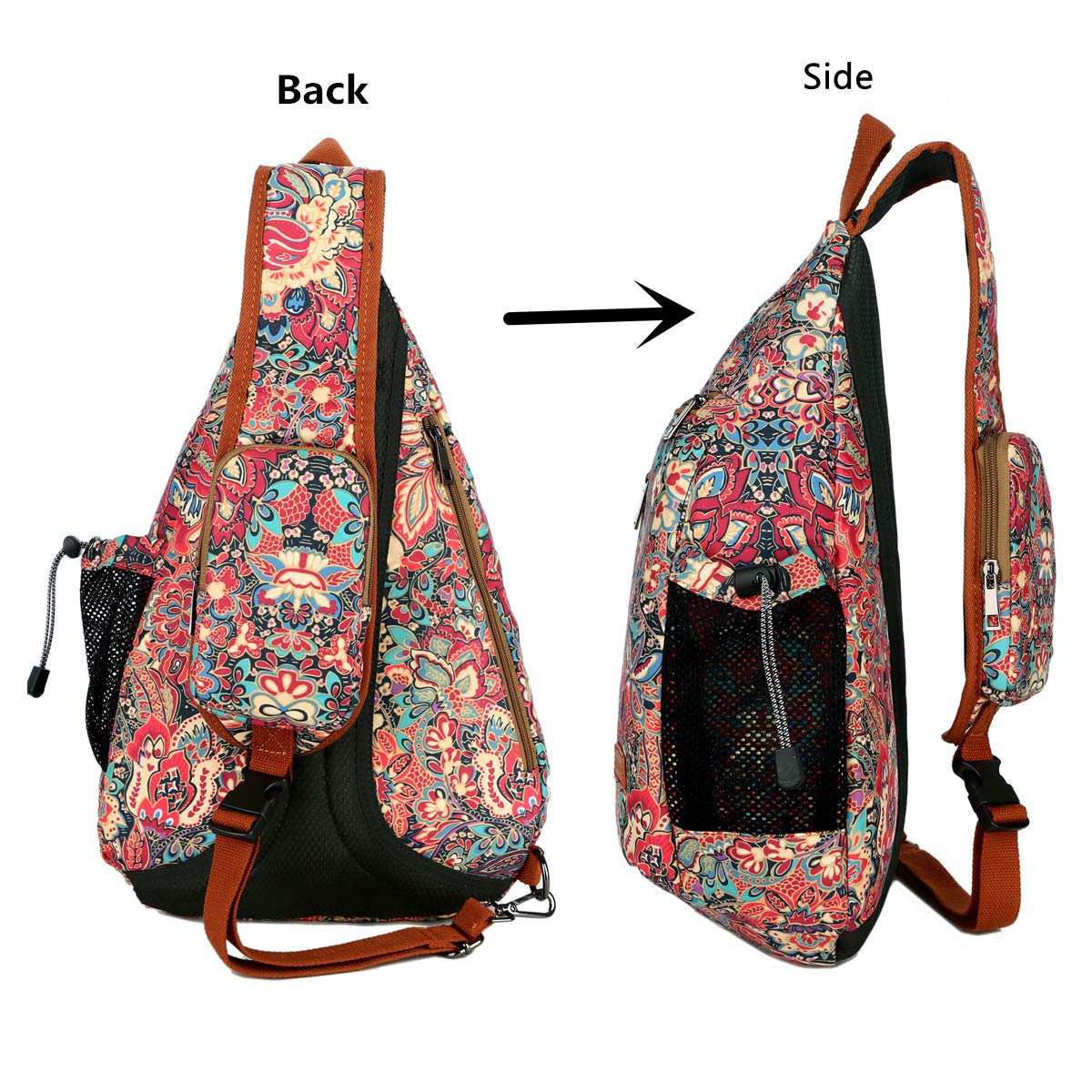 Foto 3 pulgar | Mochila Bandolera Baosha Xb-04 Mochila de Viaje y Senderismo - Venta Internacional