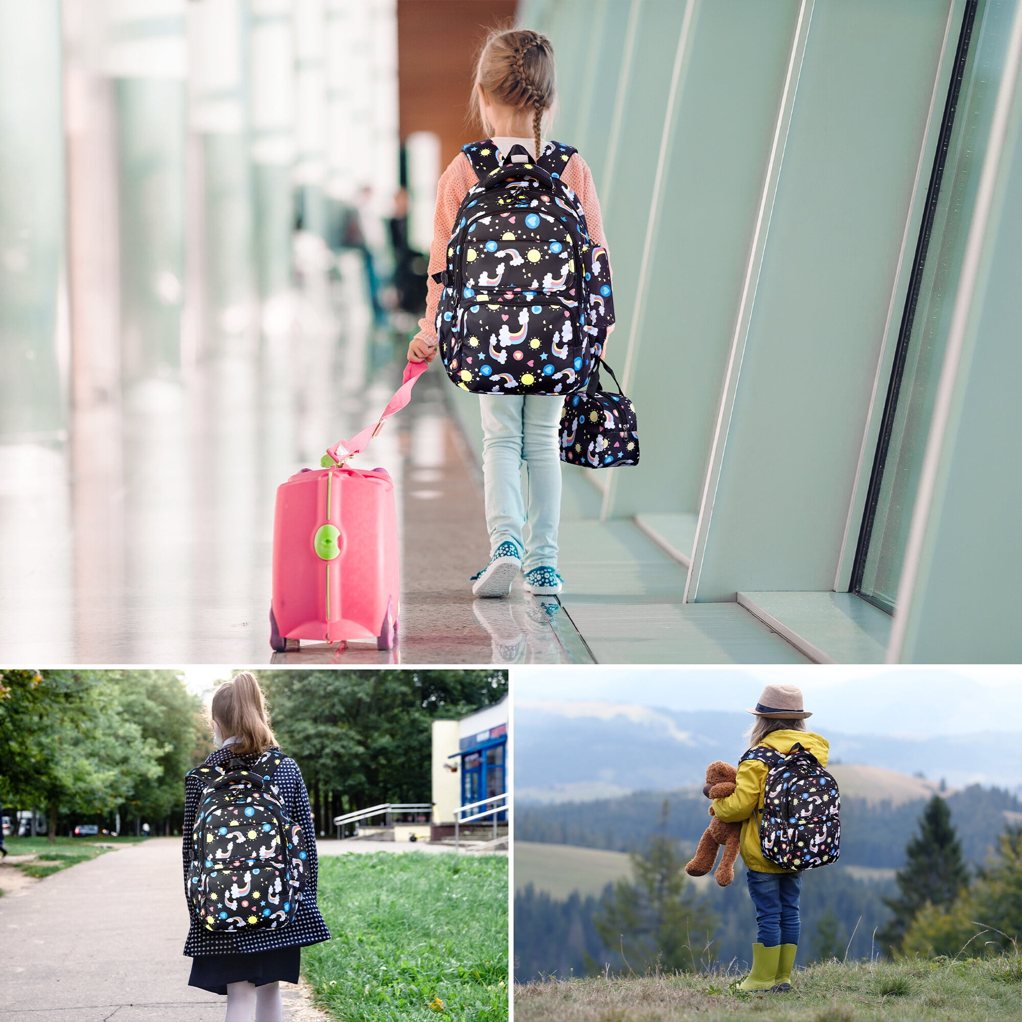 Foto 5 pulgar | Set De Mochila Vbiger School De 3 Piezas Para Niñas Y Niños - Venta Internacional