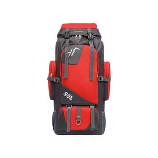Foto 1 | Mochila de Acampada Impermeable de Poliéster de 90 Litros para Unisex color Rojo - Venta Internacional