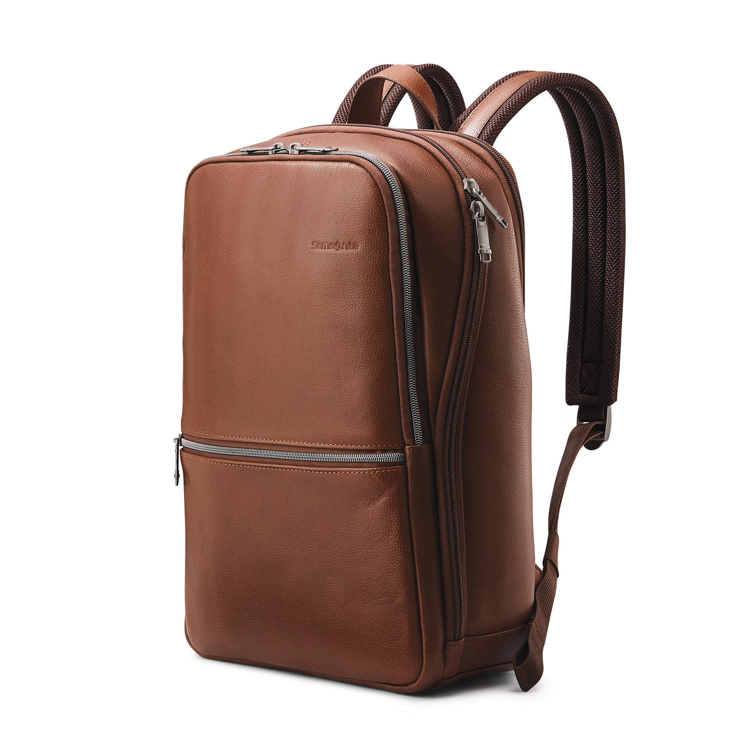 Foto 2 pulgar | Mochila Samsonite Classic Leather Slim Cognac 21.2 L - Venta Internacional