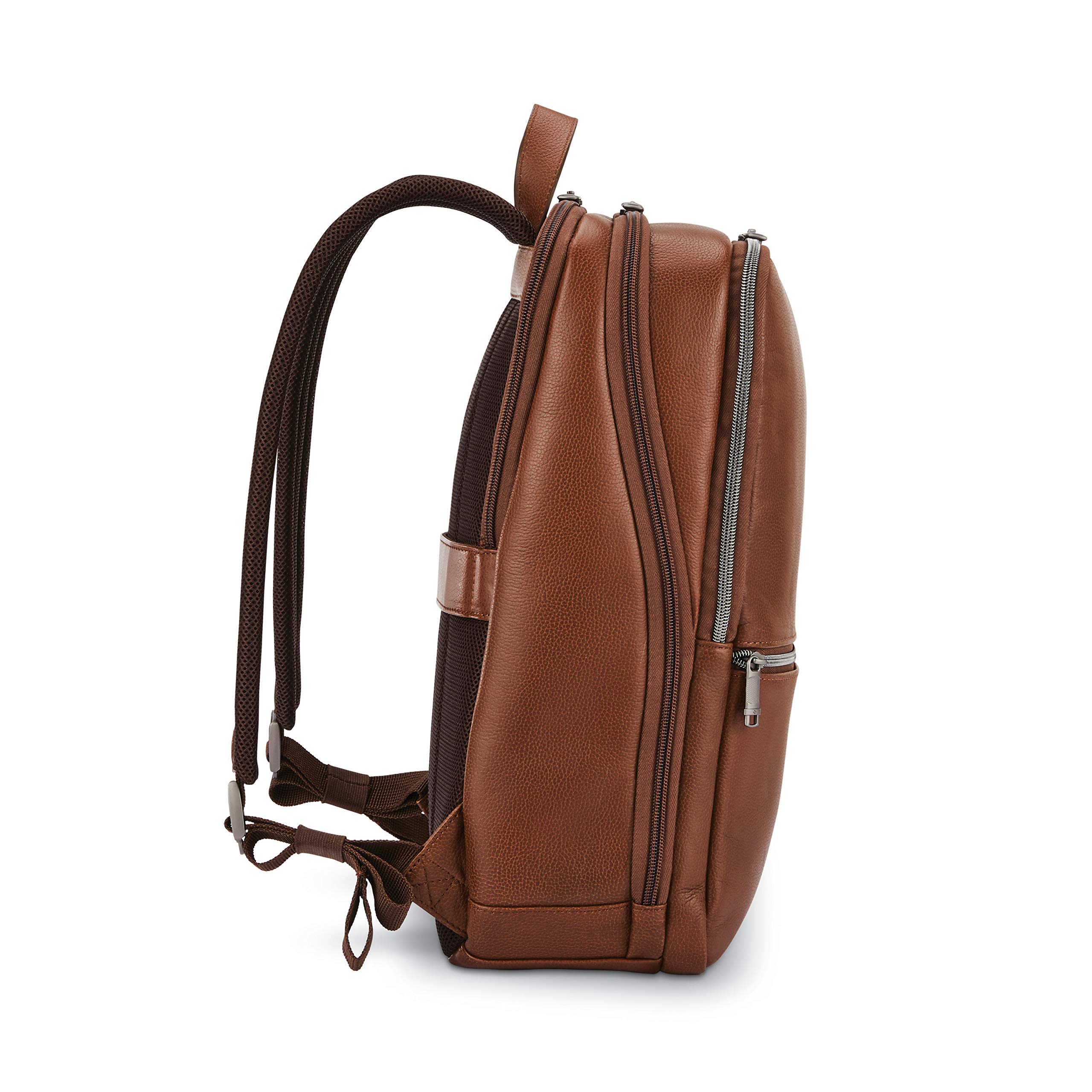 Foto 4 pulgar | Mochila Samsonite Classic Leather Slim Cognac 21.2 L - Venta Internacional