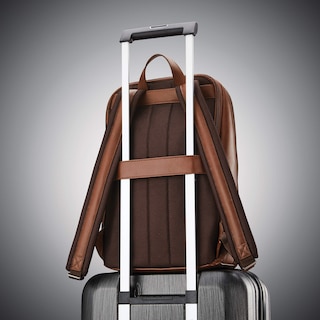 Foto 7 | Mochila Samsonite Classic Leather Slim Cognac 21.2 L - Venta Internacional