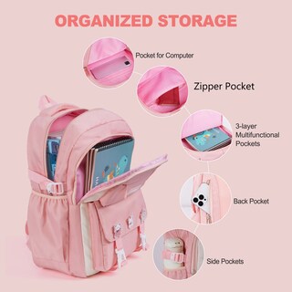 Foto 3 | Mochila Escolar Vbiger Impermeable de Nylon con Forma de Conejo para Niñas