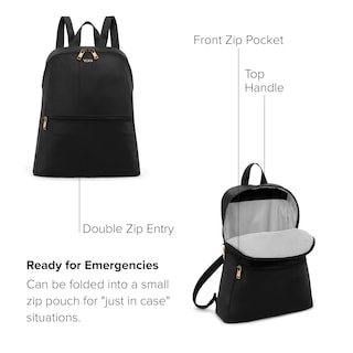 Foto 3 | Mochila Tumi Just In Case Ligera y Compacta Negra - Venta Internacional