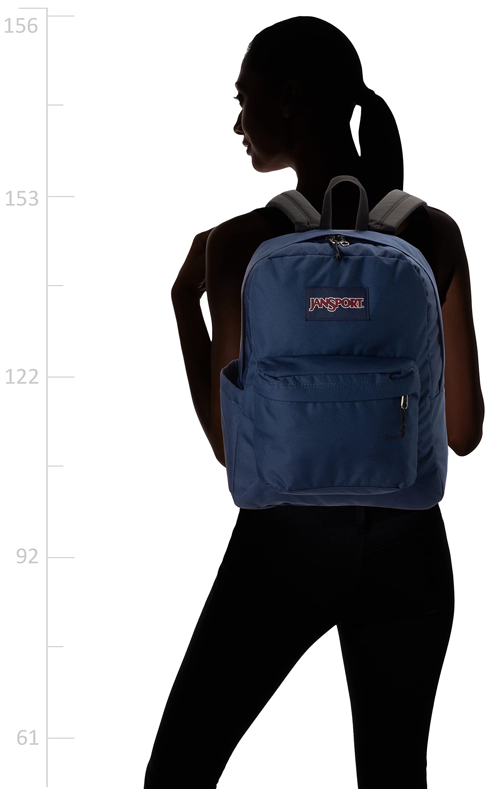 Foto 3 pulgar | Mochila Jansport Superbreak Duradera y Ligera Azul Marino - Venta Internacional