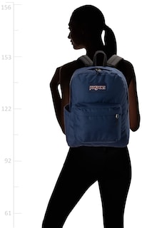 Foto 2 | Mochila Jansport Superbreak Duradera y Ligera Azul Marino - Venta Internacional