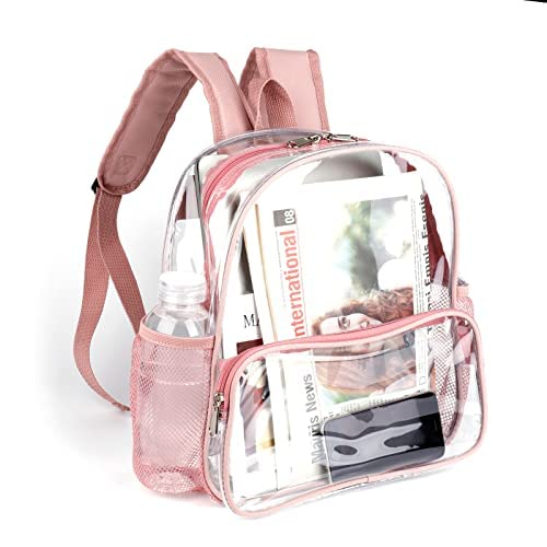 Foto 2 pulgar | Mochila Transparente Crosstime Rose Gold para Eventos - Venta Internacional