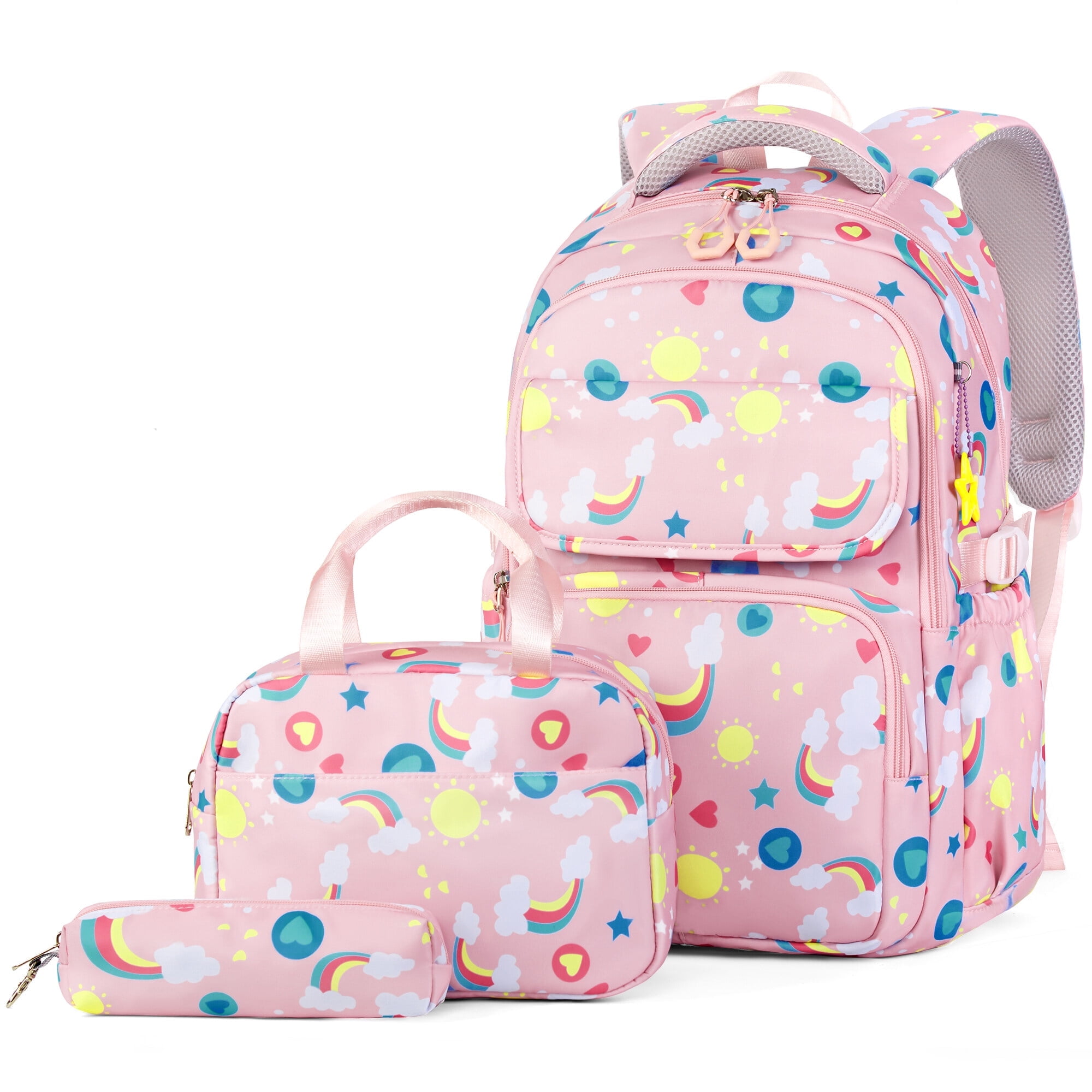 Foto 2 pulgar | Mochila Vbiger Kids Cute Rosa con Bolsa de Almuerzo y Lapicera - Venta Internacional