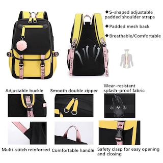 Foto 4 | Mochila Escolar Sanmadrola Resistente 21 Litros para Niñas - Venta Internacional