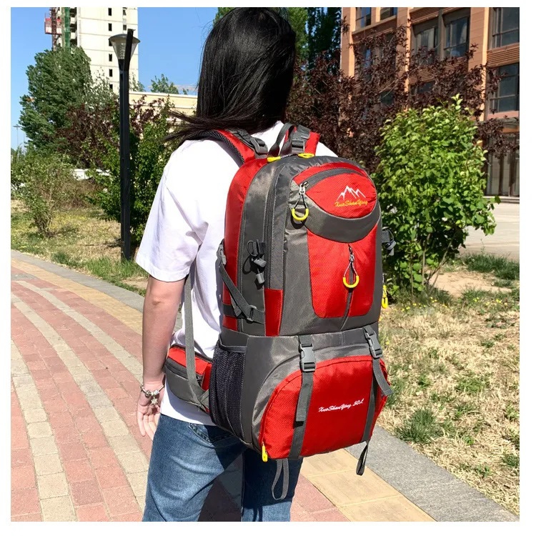 Foto 3 pulgar | Mochila para Acampar 60 L Impermeable Roja - Venta Internacional