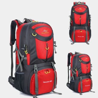 Foto 3 | Mochila para Acampar 60 L Impermeable Roja - Venta Internacional