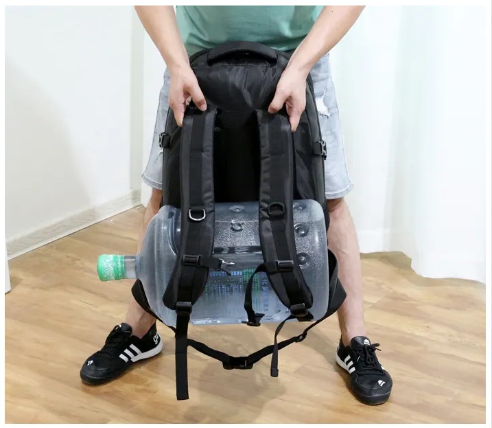 Foto 6 pulgar | Mochila para Acampar 60 L Impermeable Roja - Venta Internacional