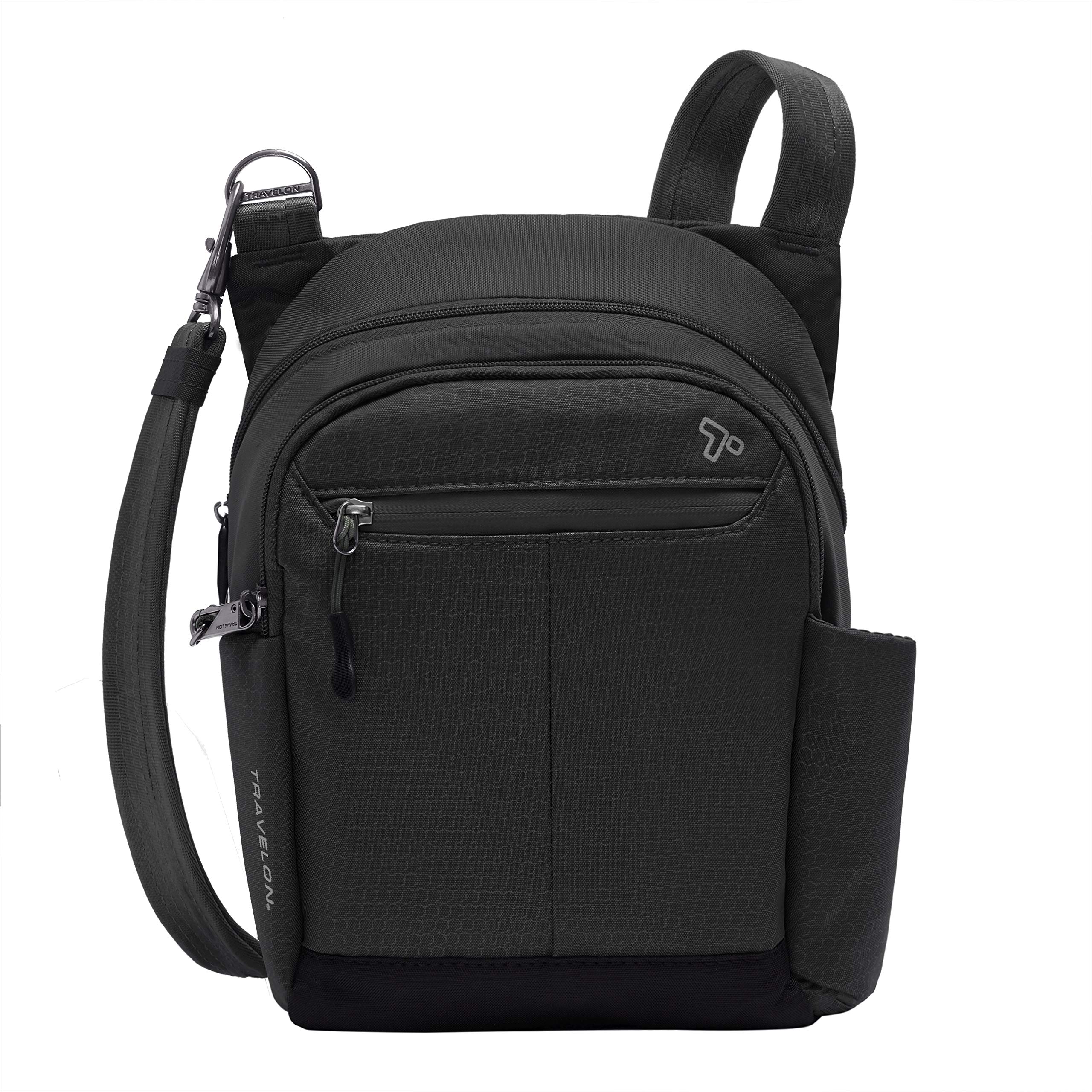 Bolsa Travelon Anti-theft Active Tour Negra 23 x 28 x 9 Cm - Venta Internacional