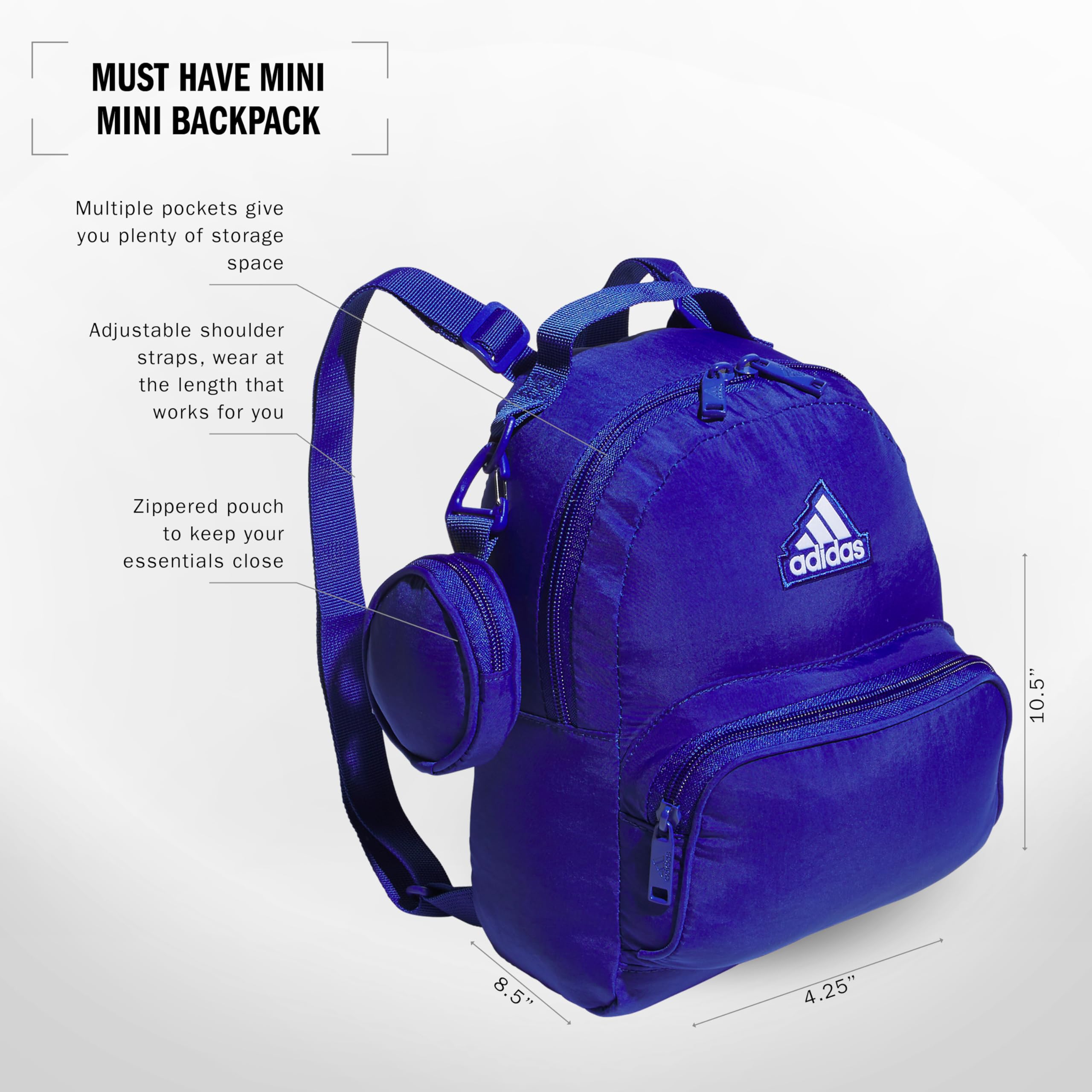 Foto 3 pulgar | Mochila Adidas Must Have Mini Azul - Venta Internacional