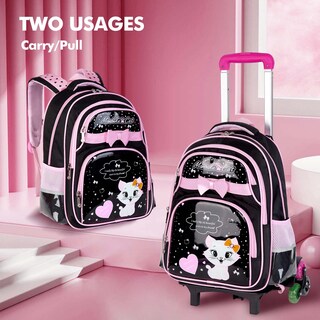 Foto 2 | Mochila Rodante Vibiger Negra de 6 Ruedas - Venta Internacional